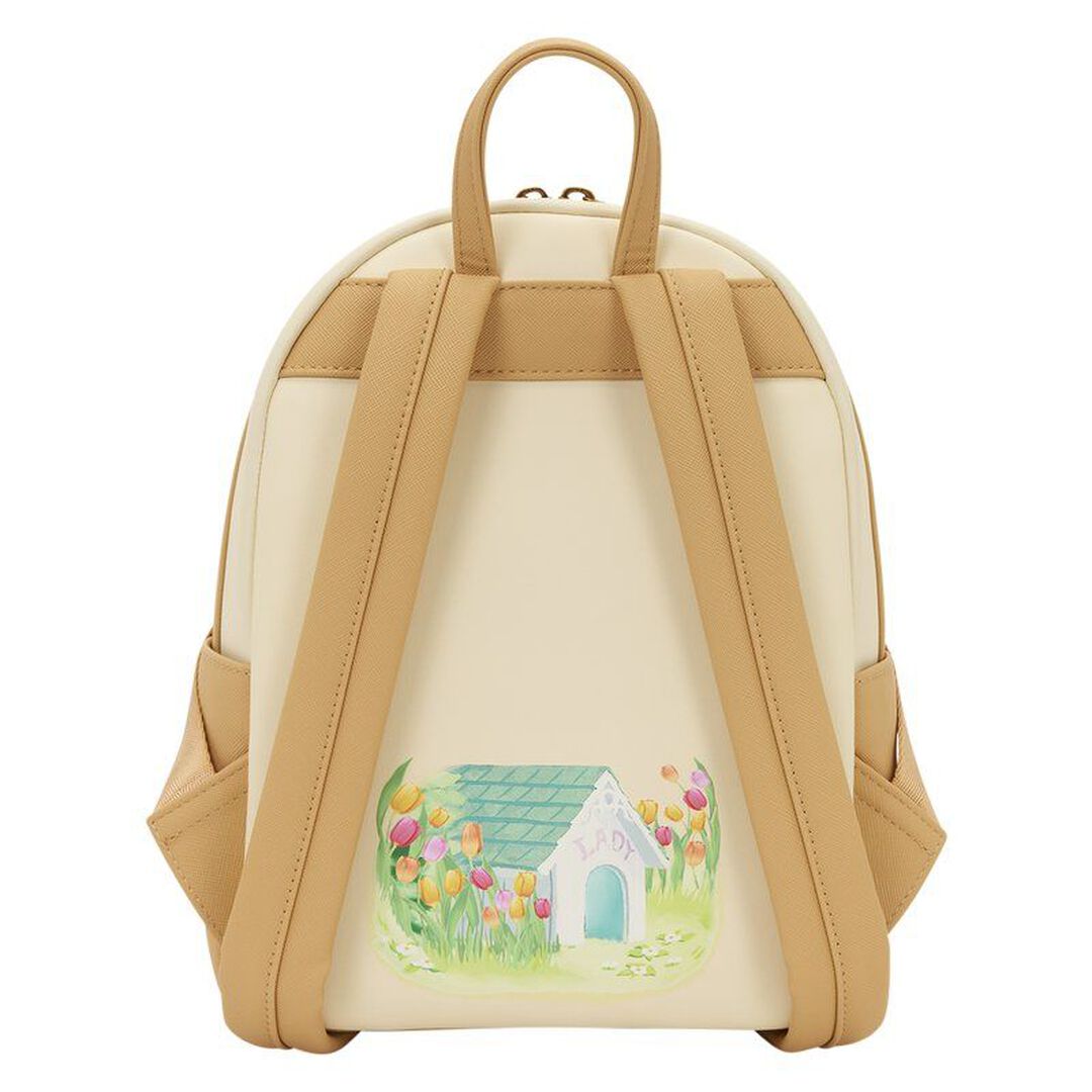 Mini Sac A Dos Loungefly | La Belle Et Le Clochard | Tulipe Pastel